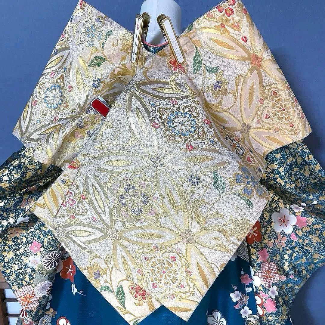 振袖フルセット 手描き友禅 紋意匠 成人式振袖 振袖 裄丈68 - メルカリ