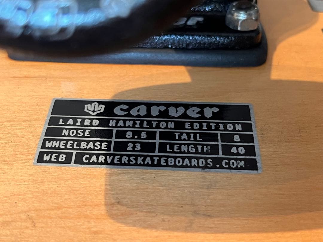 Carver レイアードハミルトンエディション　ロングスケートボード