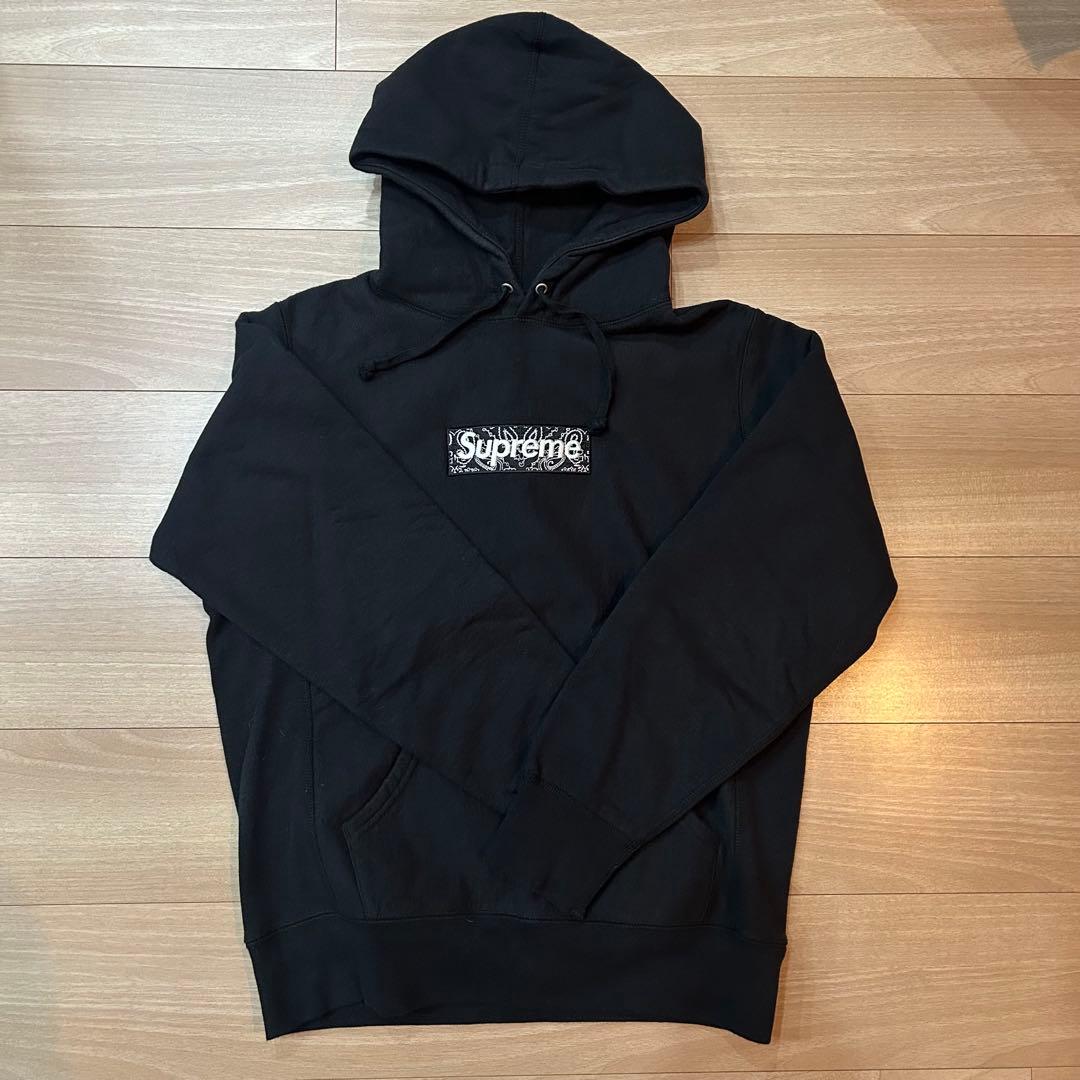 Supreme ブラック パーカー シュプリーム S