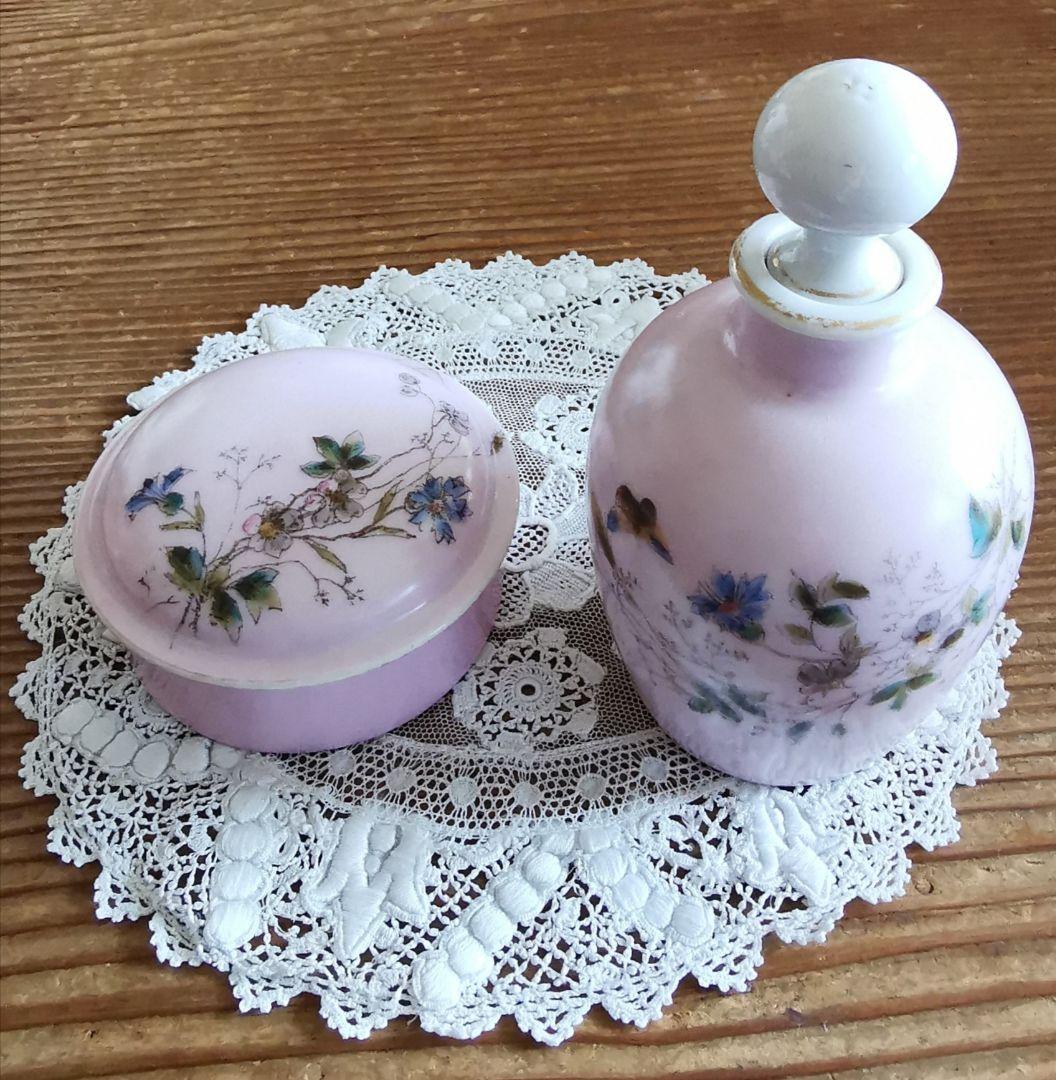 アンティーク リモージュ焼 手描き ビクトリアドレッシングセット