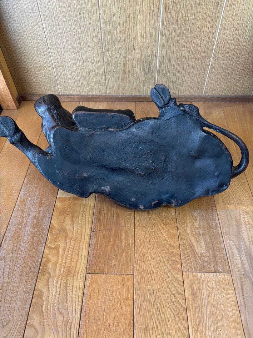 古い鉄製の牛 置物 骨董 ビンテージ 約50cm 大型 丑年 商売繁盛 縁起物