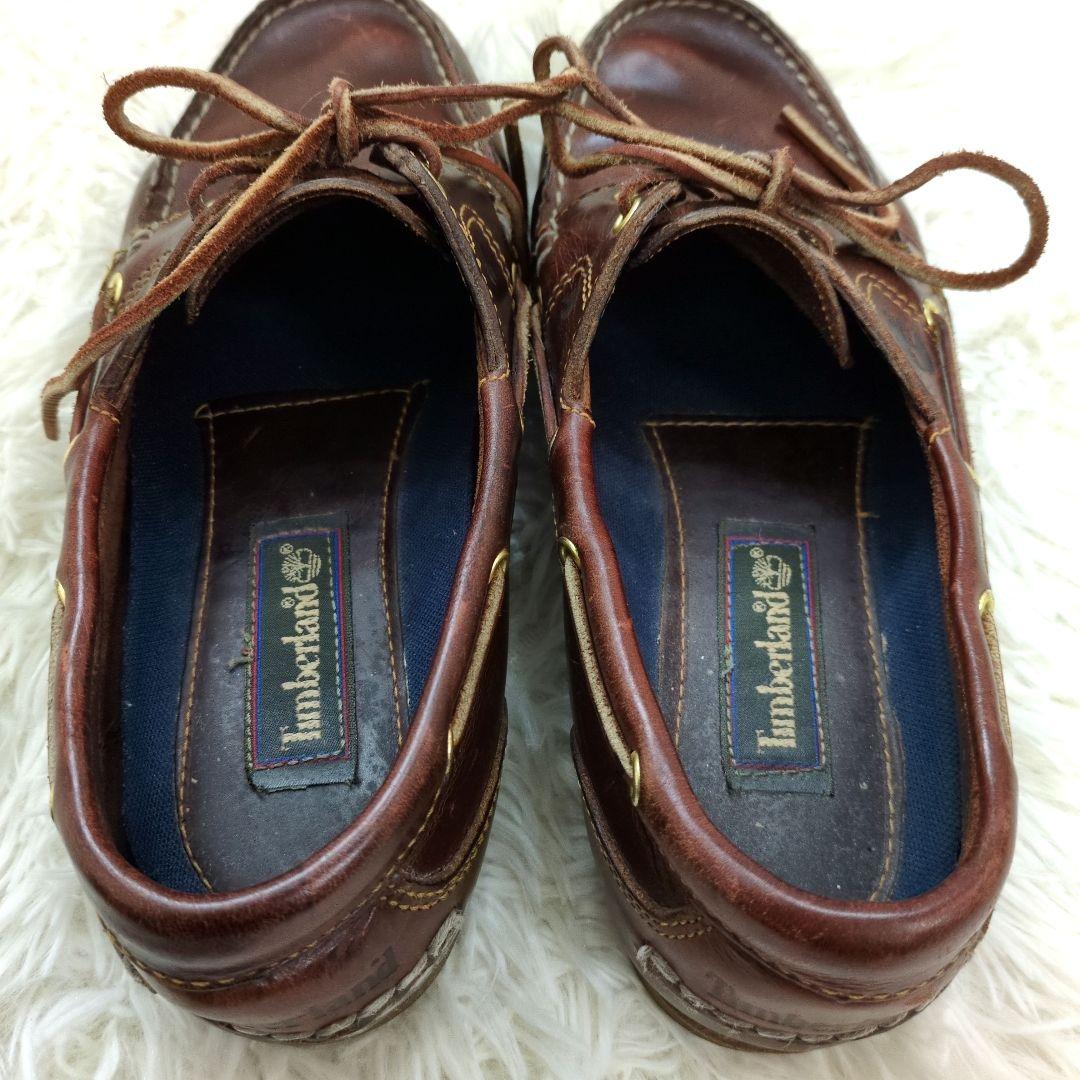 ティンバーランド　デッキシューズ　モカシン　25.5cm　レザー　モカブラウン