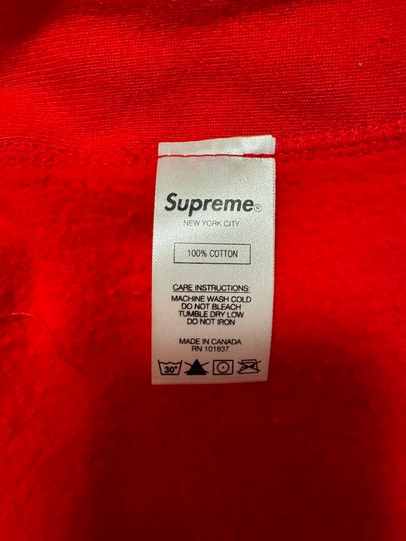 新品 Supreme フーディ 21SS赤 パーカー Lサイズ