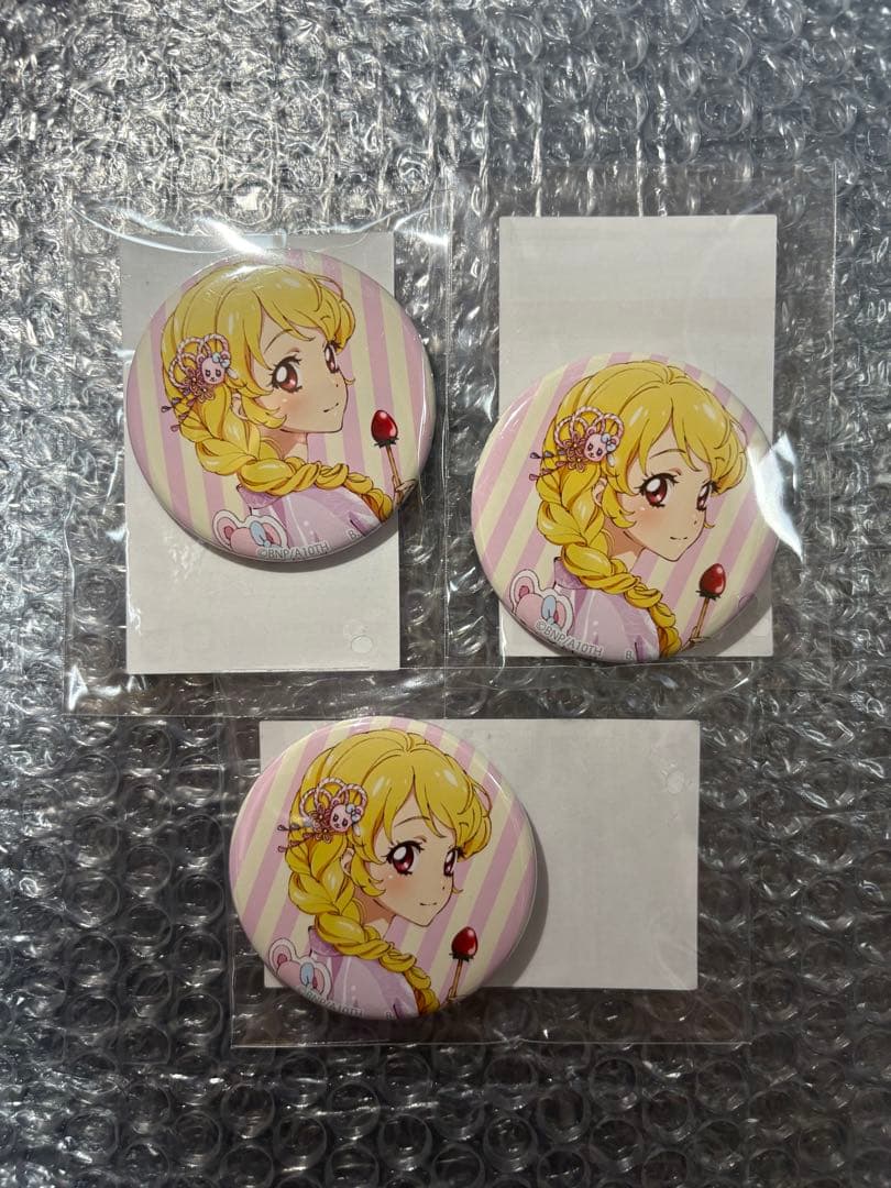 星宮いちご 缶バッジ ハピクロ 浴衣 5点セット アイカツ ハピクロ 缶