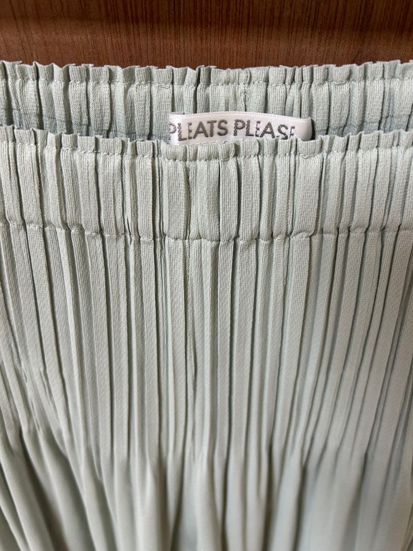 PLEATS PLEASE ミントグリーン サルエルパンツ