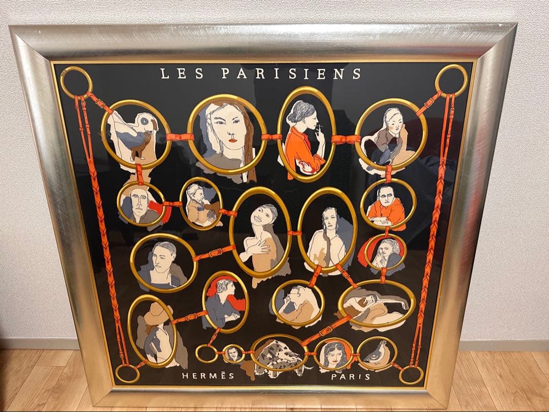 HERMES カレ90 スカーフ額装品