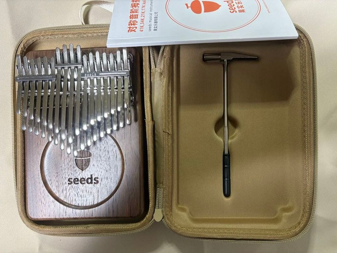 34鍵盤　34キー　カリンバ C調　半音付き 親指ピアノ