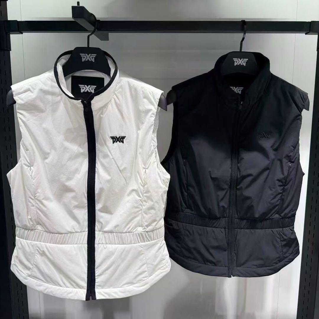 【白S】PXG ゴルフ レディース トップス 中棉 ベスト