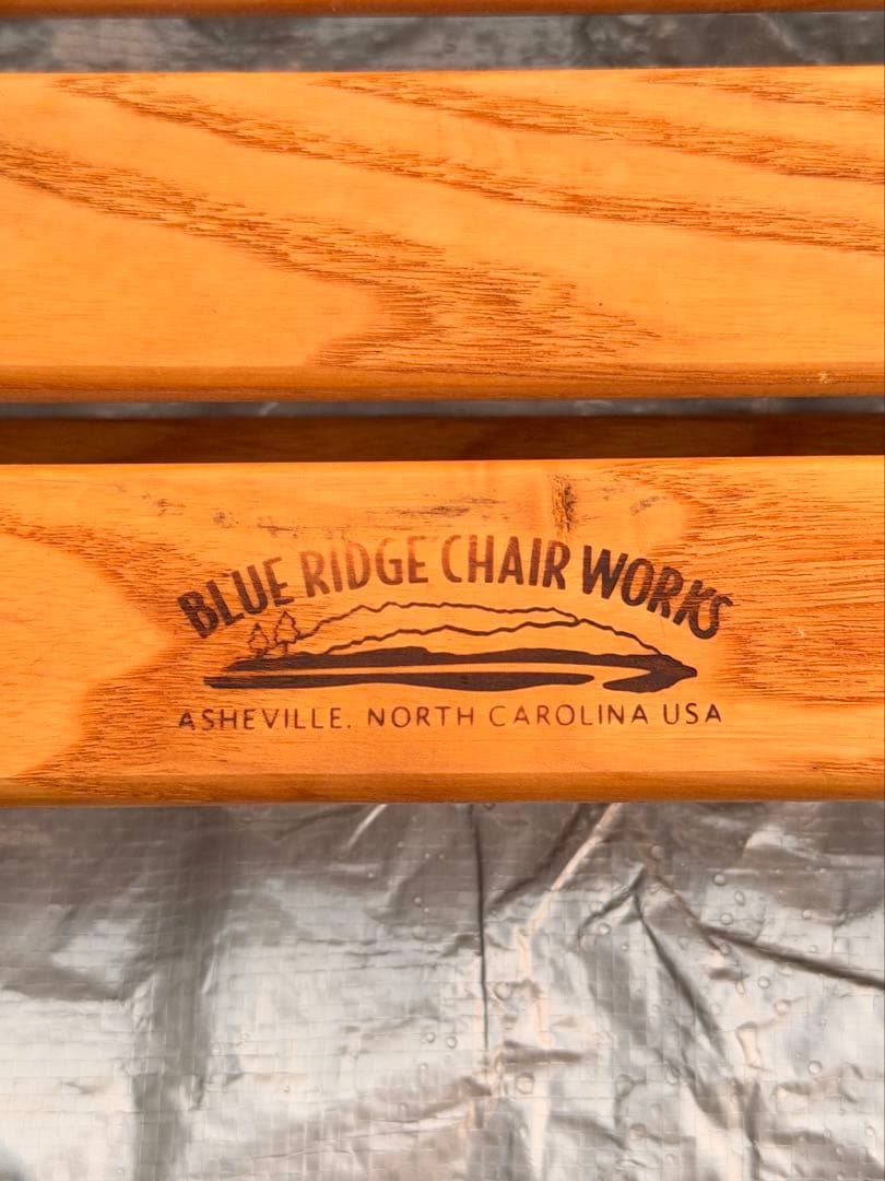 旧ロゴ　BLUE RIDGE CHAIR WORKS 折りたたみテーブル 旧ロゴ BLUE RIDGE CHAIR WORKS 折りたたみテーブル