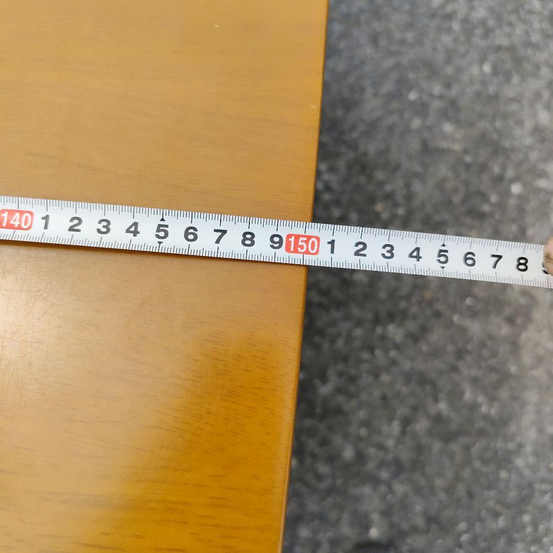 ブラウン 木製 大型ダイニングテーブル 6人 長方形