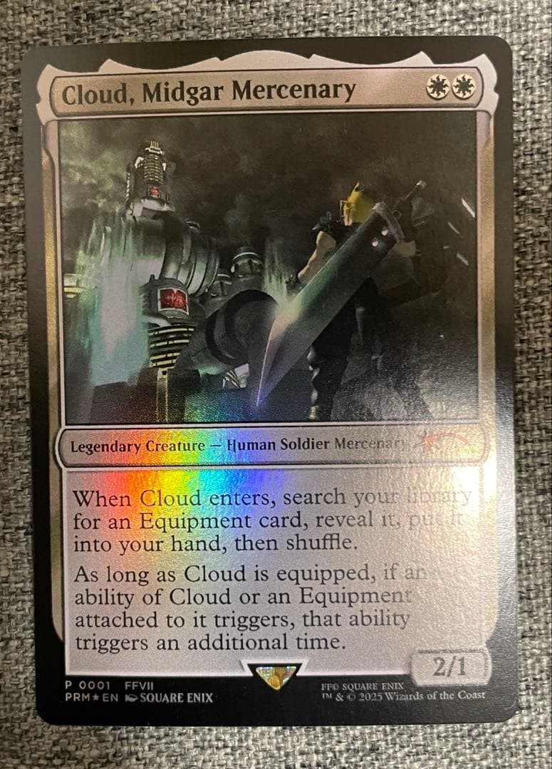 MTG ミッドガルの傭兵、クラウド 統率者 海外限定版 - メルカリ