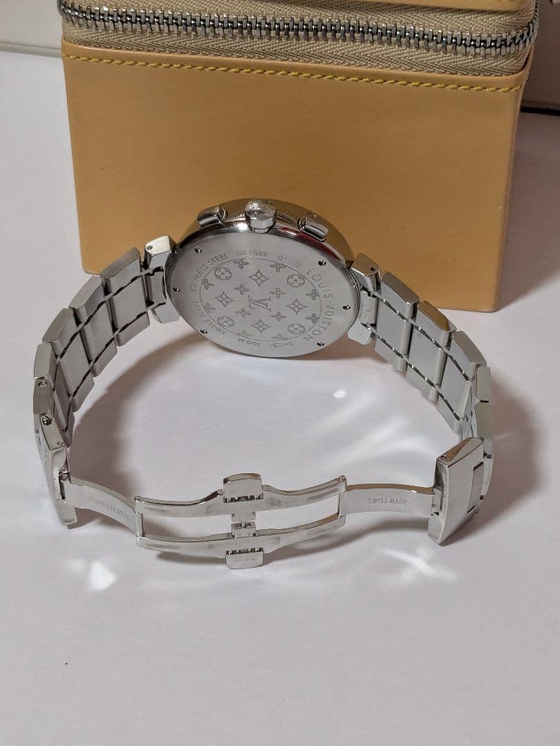 ルイヴィトン タンブール Q1122 タンブール クロノグラフ 自動巻き 腕時計
