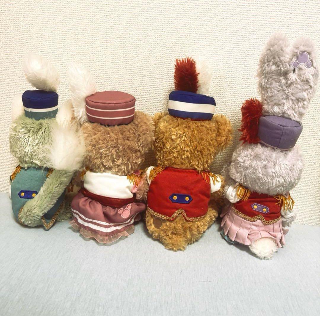 ディズニー ダッフィーマーチングファン ぬいぐるみ4点セット