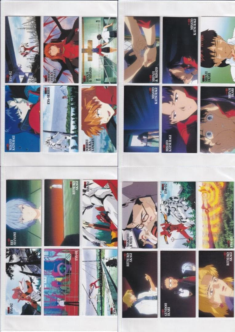 エヴァンゲリオン ワイド1、2 フルコンプ バインダー バインダー特典