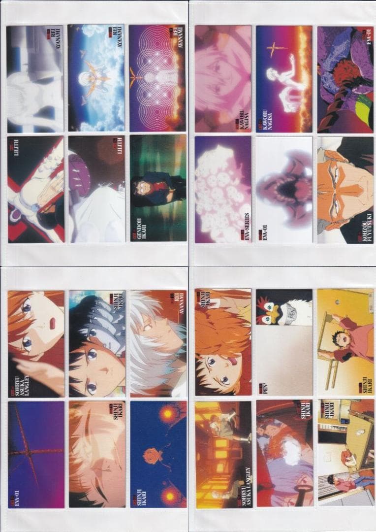 エヴァンゲリオン ワイド1、2 フルコンプ バインダー バインダー特典