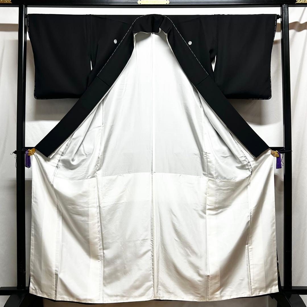 654】友禅•金箔•金駒刺繍 黒留袖 - メルカリ