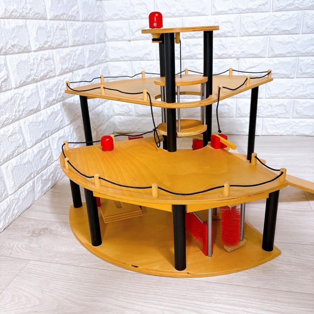 希少 ボーネルンド ドイツ アーレンツ社 パークハウス 駐車場 木製 おもちゃ