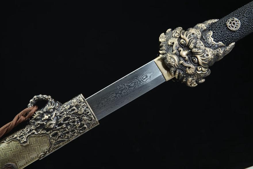 天隕石祥龍唐刀 模造刀 居合刀 武士道 武具 漢剣 唐刀 龍泉剣 手鍛造打