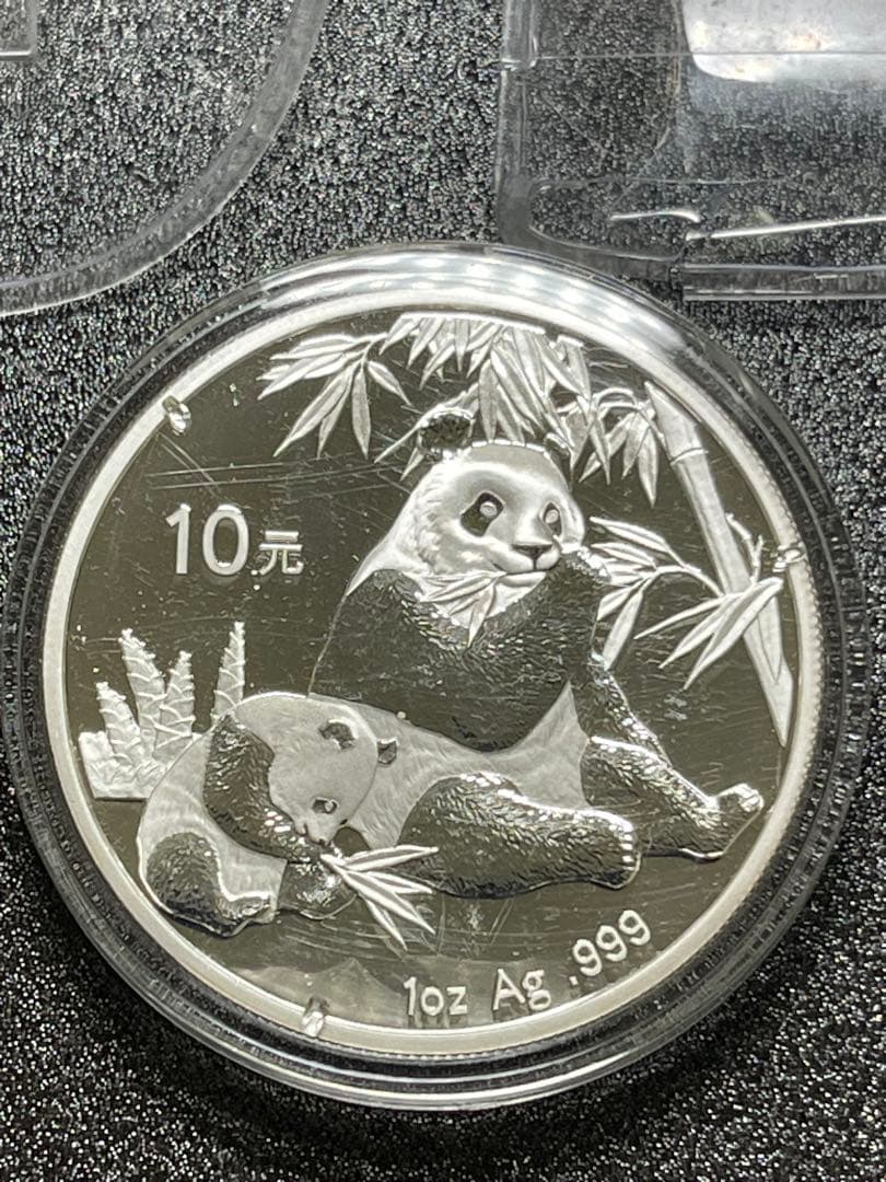 2007 中国 パンダコイン 10 元 1 オンス Ag.999 パンダ 銀貨