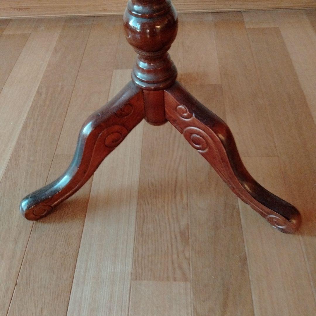 猫足サイドテーブル ロココ調 木製テーブル アンティーク 輸入家具