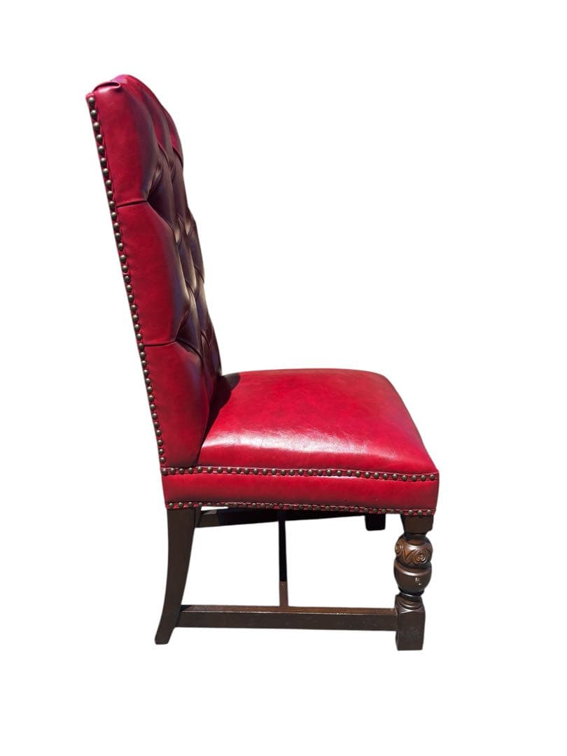 VINCENT ヴィンセント ハイバック ダイニングチェア レッド 椅子・チェア