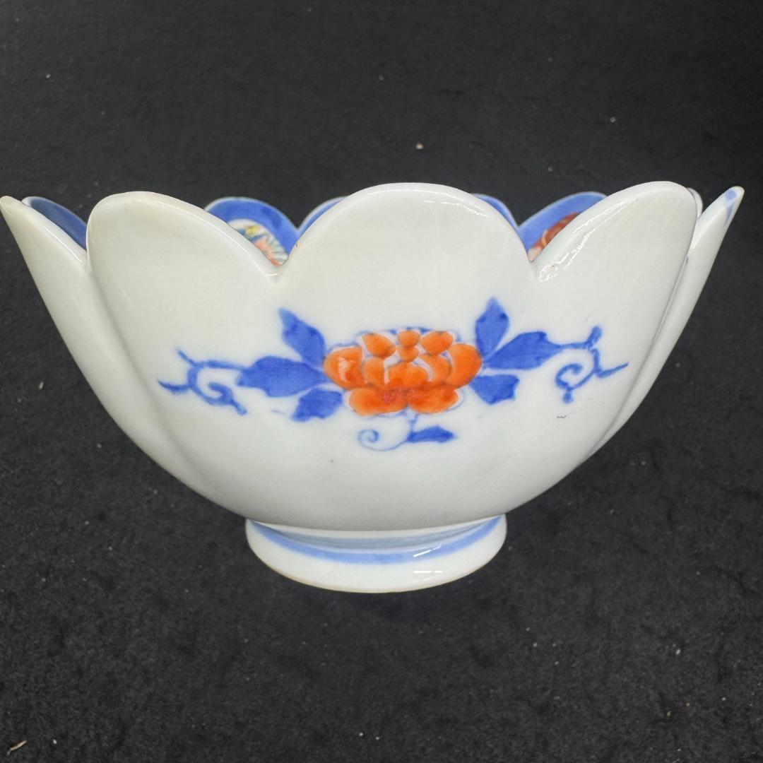 明治の有田焼 年木庵江上製 色絵12弁の菊形輪花向付 骨董 - メルカリ