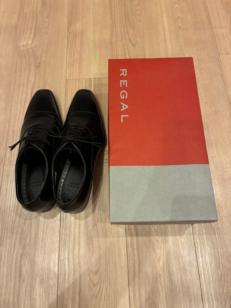 REGAL ブラックレザードレスシューズ 26センチ