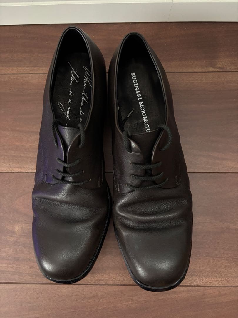 Suginari Morimoto レースアップダービーシューズ