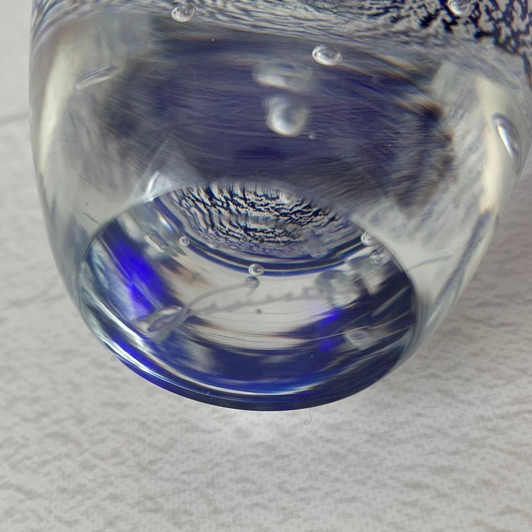 乳白地桃色被し色ガラス輪花コンポートウランガラス氷コップ