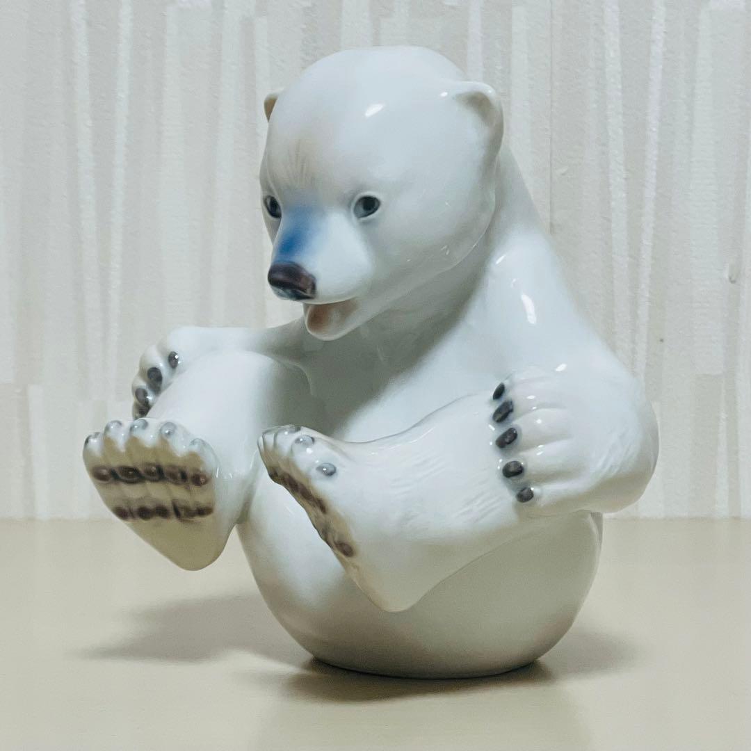 希少デザイン レア ロイヤルコペンハーゲン シロクマ フィギュリン
