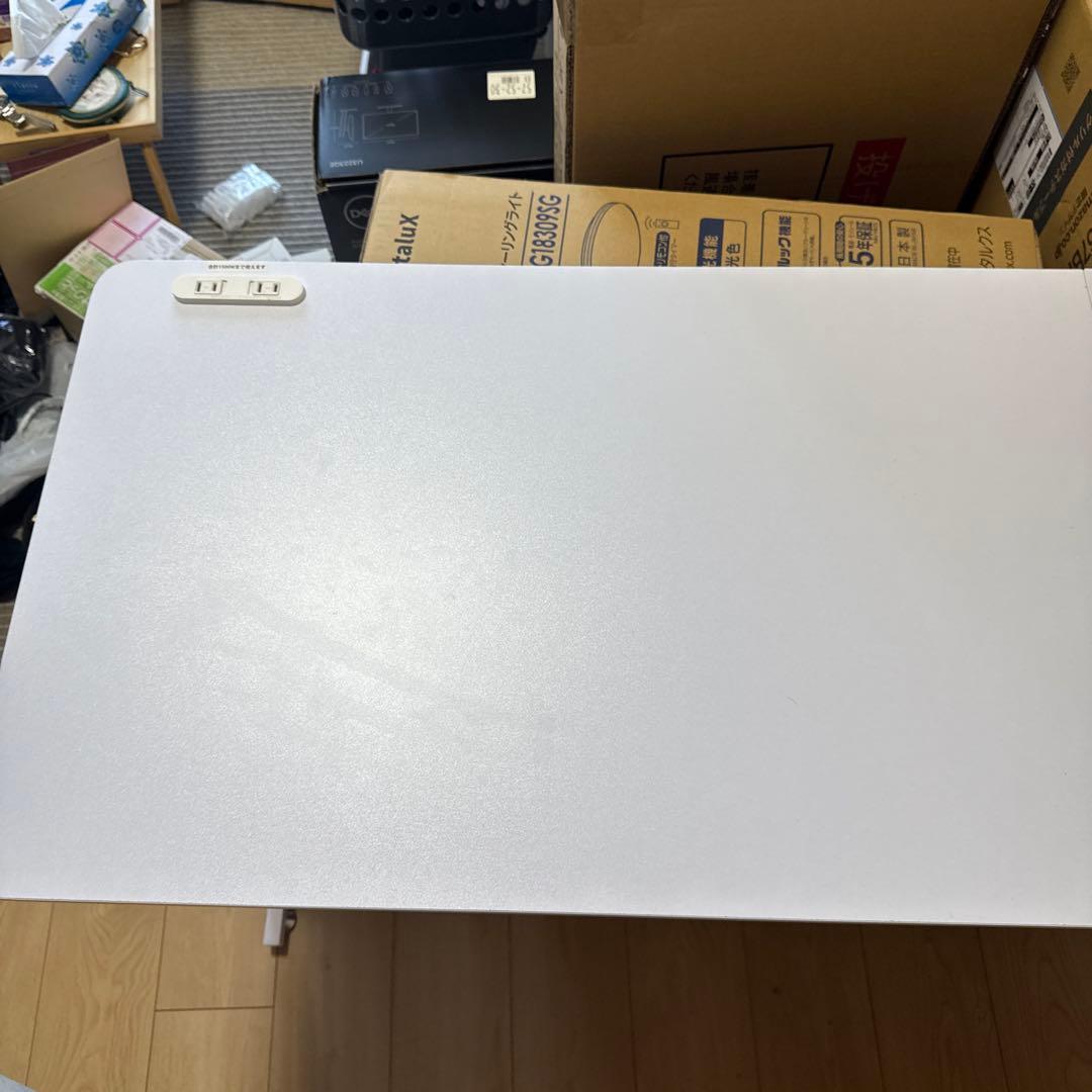 L字型ホワイトパソコンデスク　山善(YAMAZEN) PND-1300