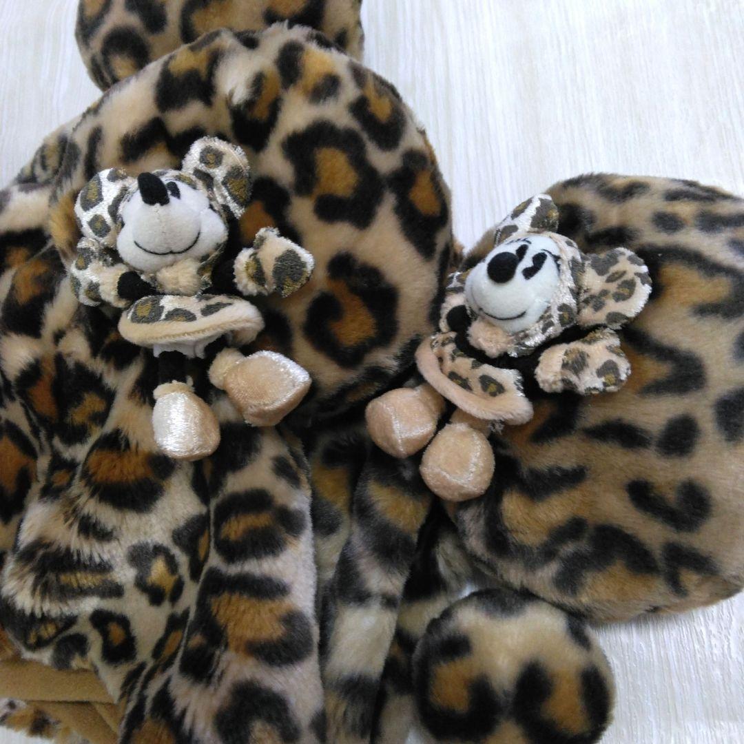 ディズニー　ヒョウ柄　ミニー　ファンキャップ　セット　帽子　ペア　セット　２つ