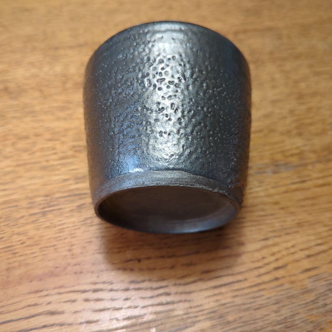 内田鋼一　プラチナ釉　ぐい呑み　そば猪口