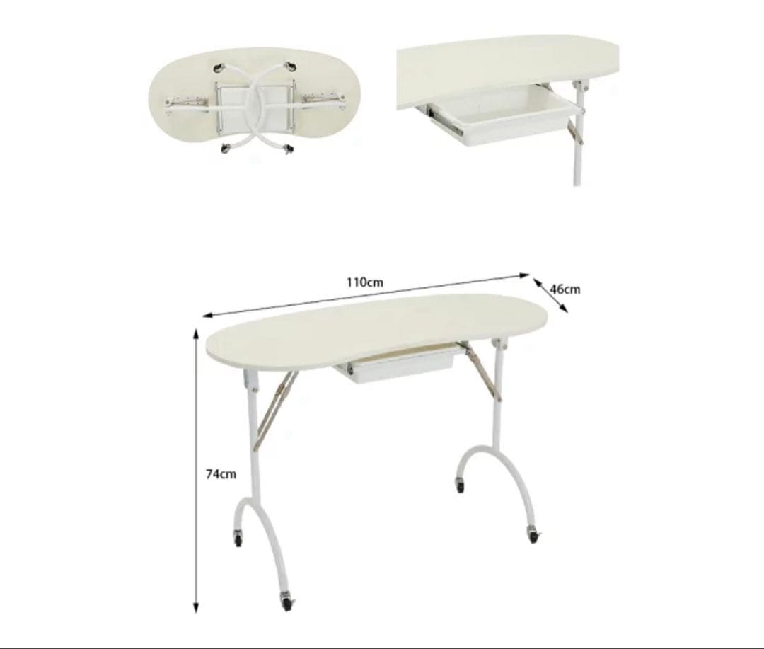 美品☆折りたたみネイルテーブル　折りたたみテーブル　高崎市手渡し¥5000