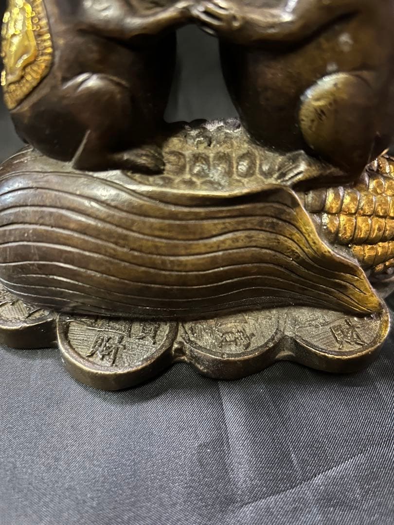 ブロンズ製 ネズミの彫刻 豊穣の象徴 財運 富 繁栄