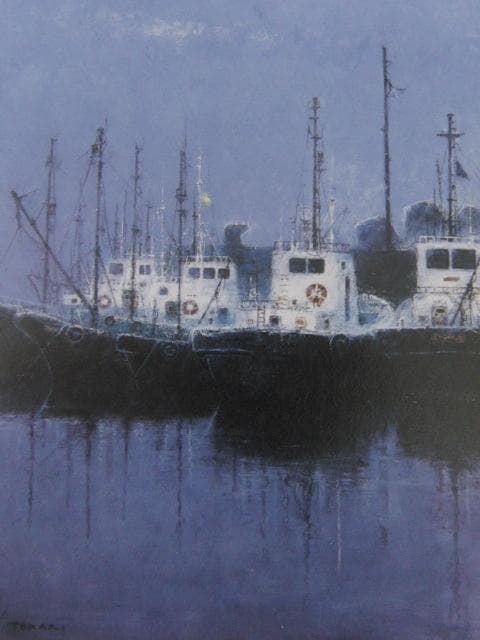 戸狩公久、【津軽】、希少な額装用画集より、新品額装付