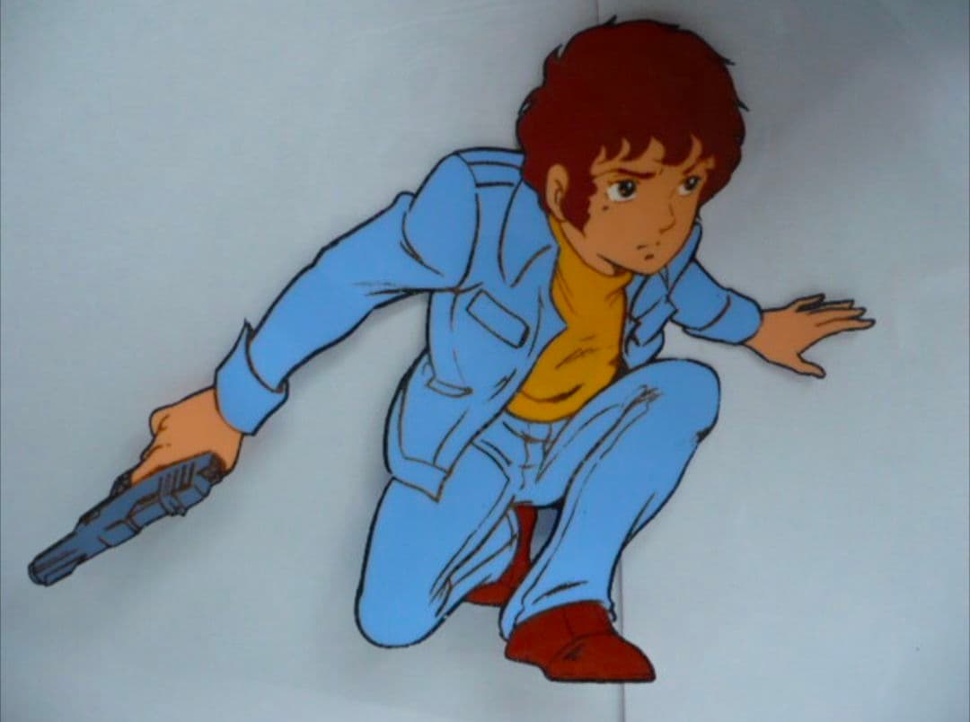 【貴重】機動戦士ガンダム【アムロ・レイ,＆背景】セル画