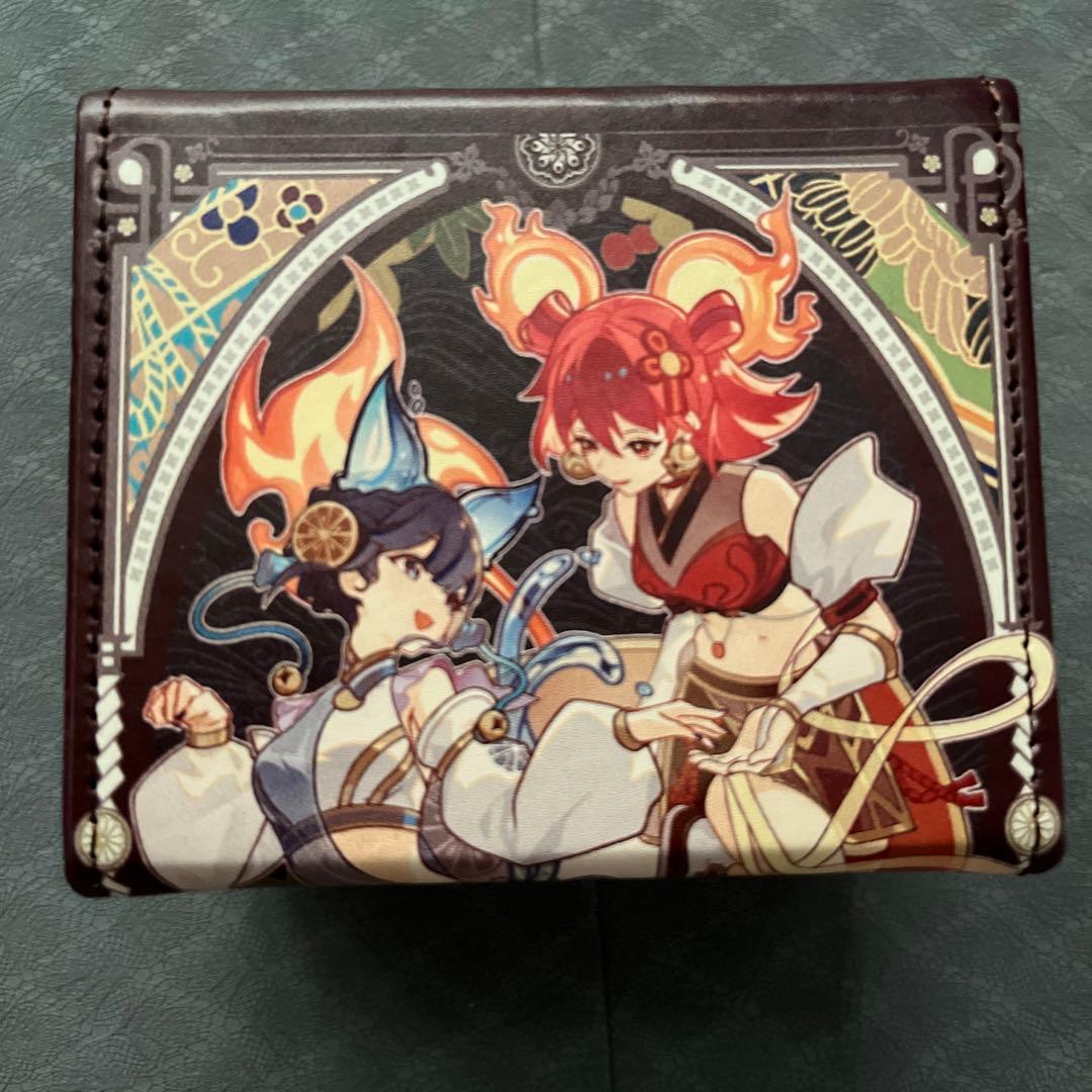 遊戯王 御巫 剣の御巫ハレ ＆ 鏡の御巫ニニ デッキケース