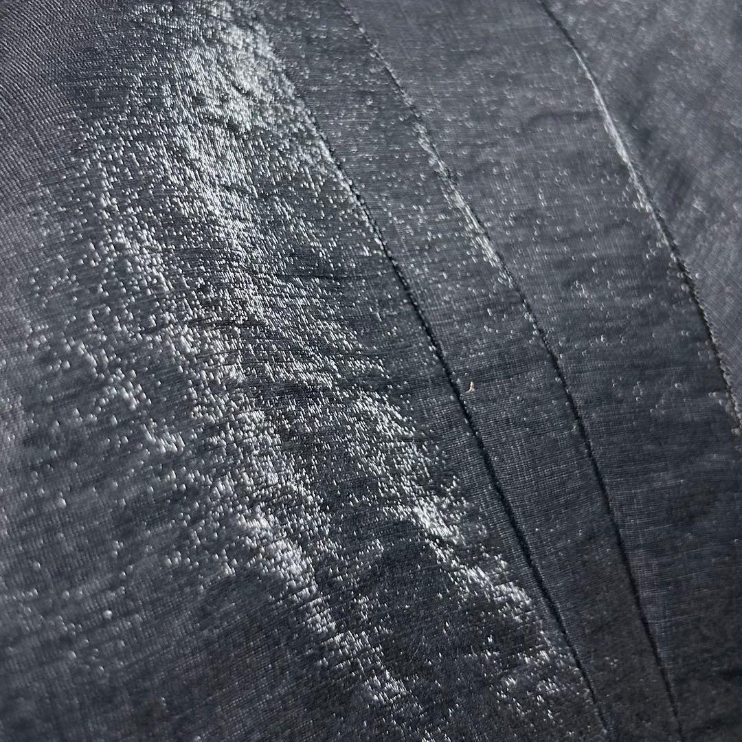 【美品】ジョンガリアーノ/アシンメトリータックスカート/ブラック/シルク/光沢