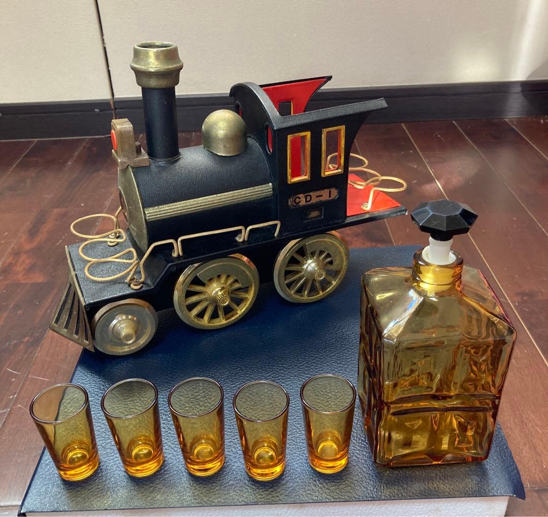 機関車スタンド付き ショットグラスセット デカンタ ボトル - メルカリ