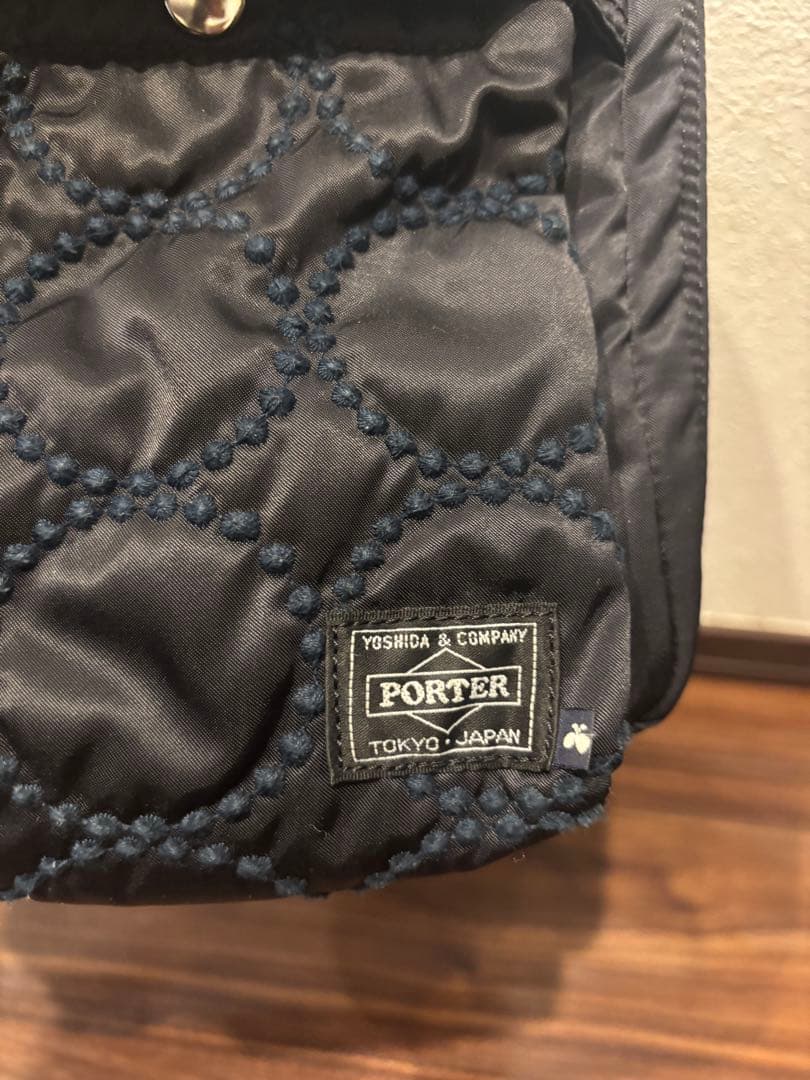 ガ*ル様 ミナペルホネン mina perhonen ポーター コラボ ネイビー