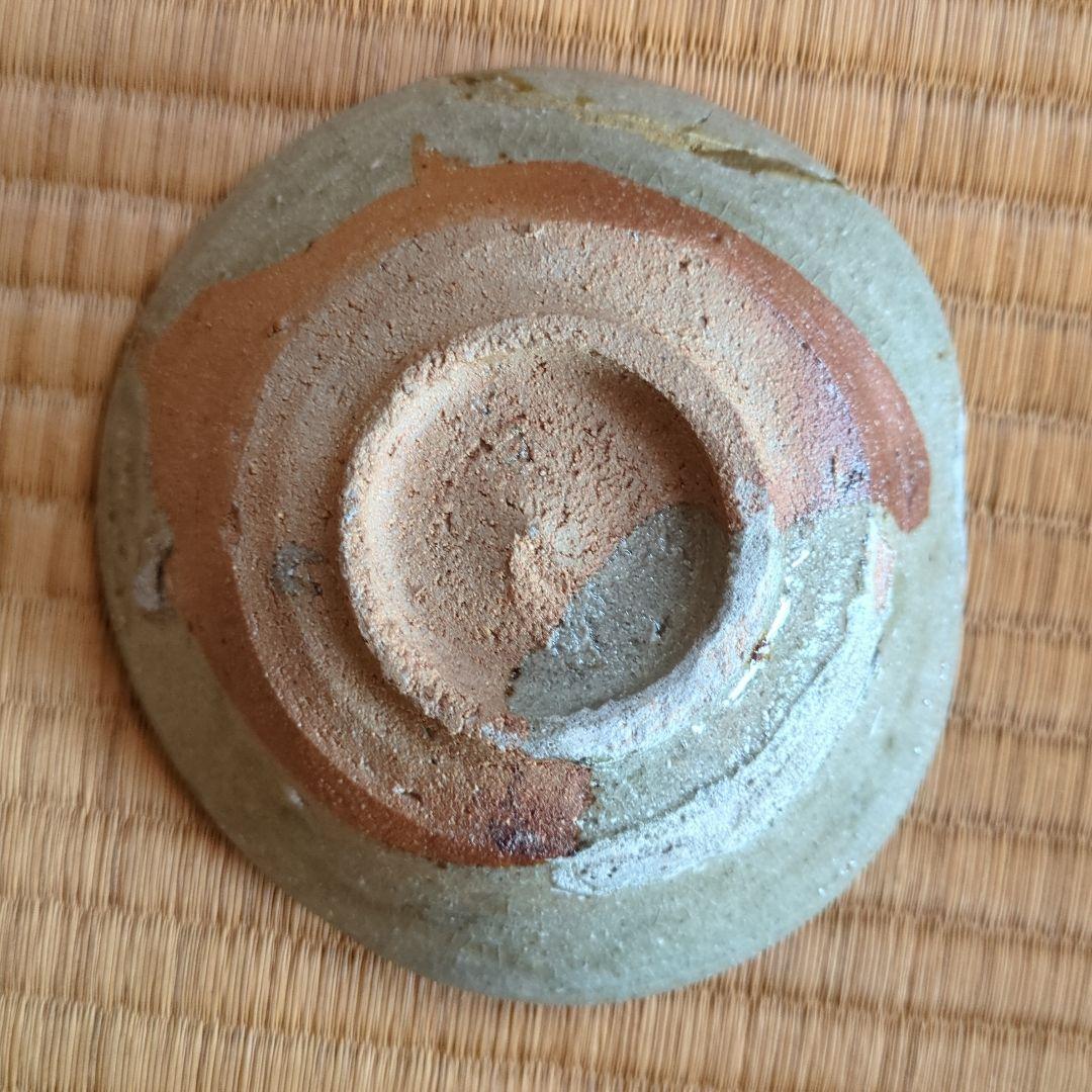 うさぎの絵柄 平茶碗 約12cm 絵唐津平茶碗 骨董品