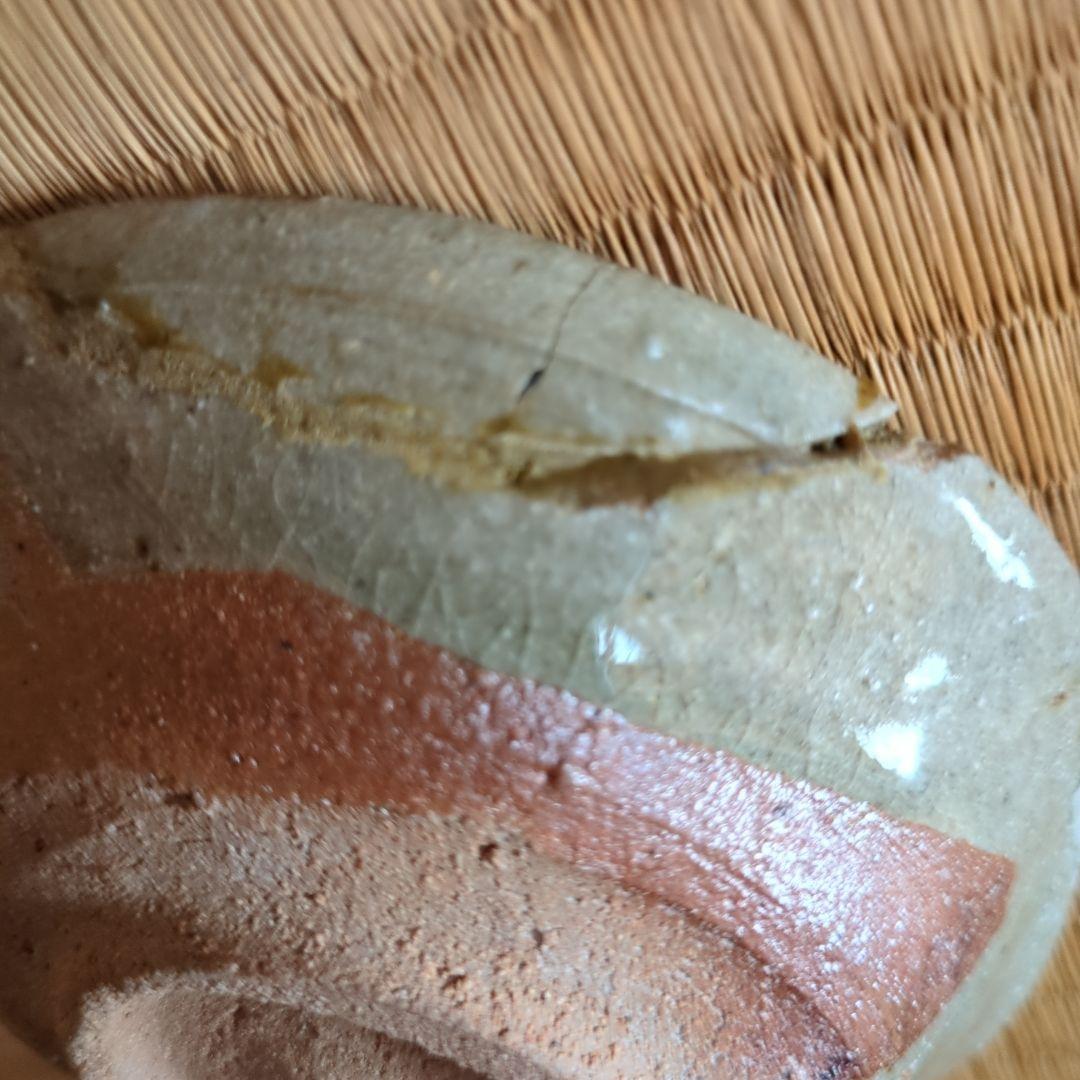 うさぎの絵柄 平茶碗 約12cm 絵唐津平茶碗 骨董品