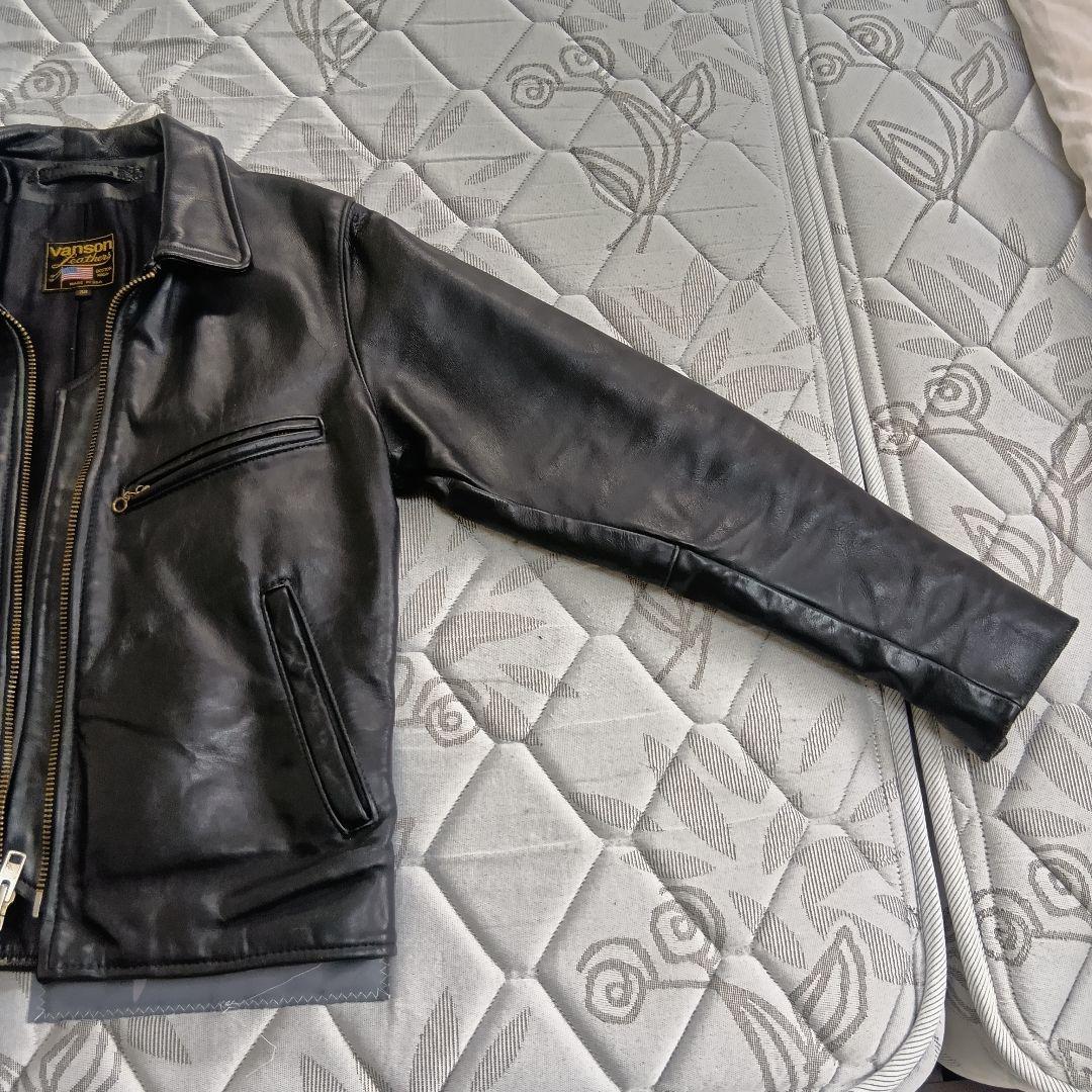 OLD VANSON バンソン ENF エンフィールド 黒 38 ライダース - メルカリ