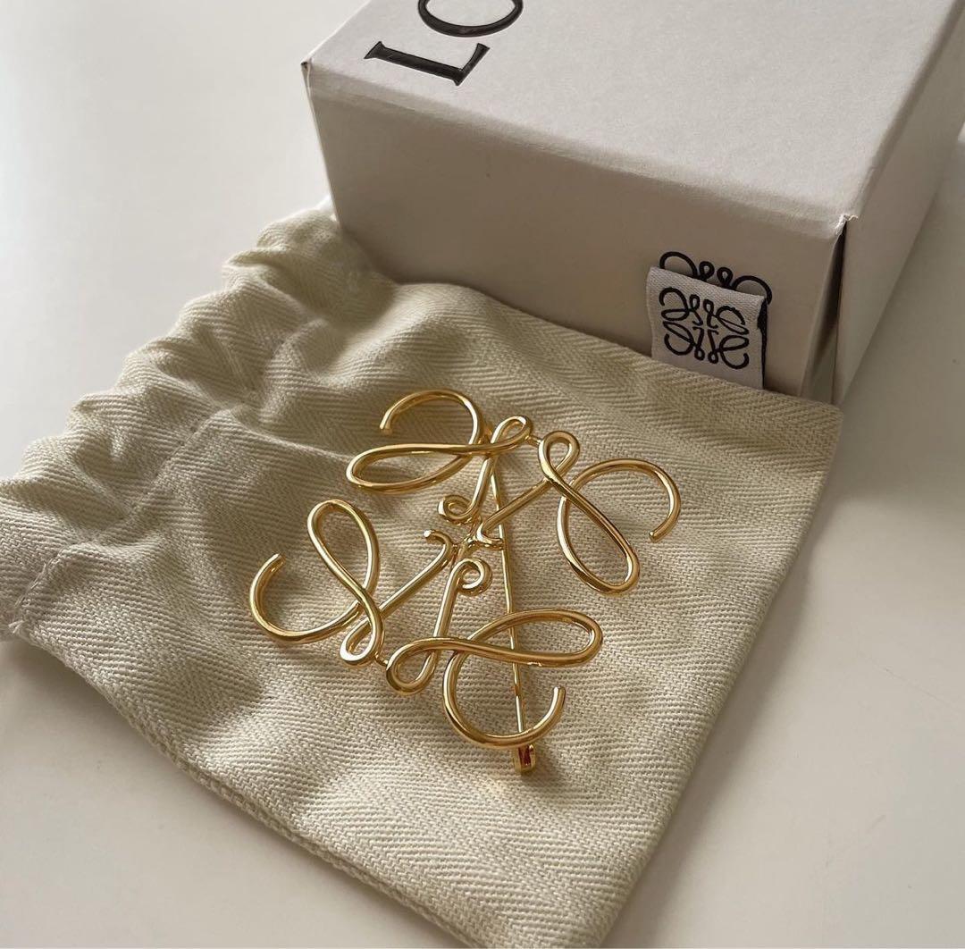 正規品】LOEWE ロエベ ブローチ ゴールド【ギャランティカード付き】