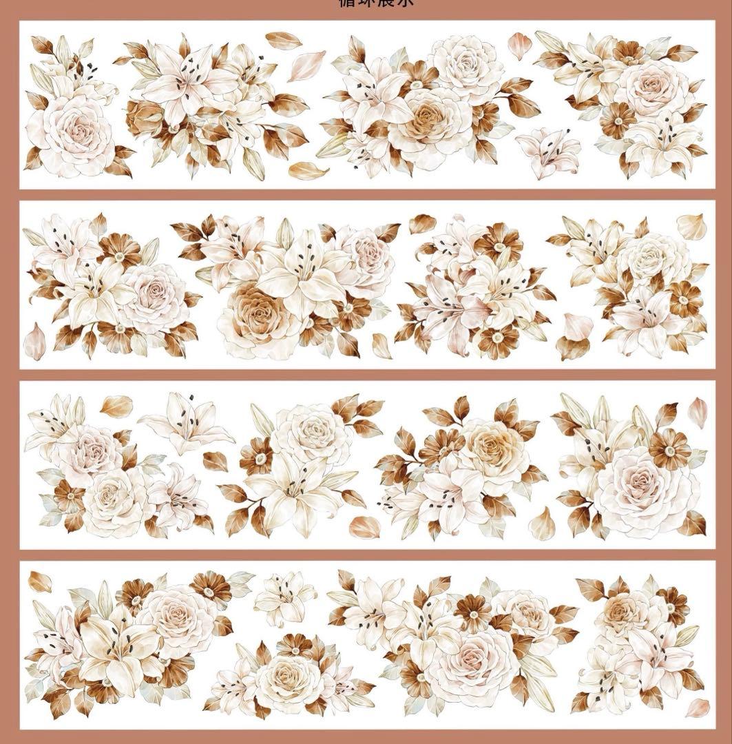 蓝莓不蓝手账《萧瑟》海外マスキングテープ　マステ 【2702】