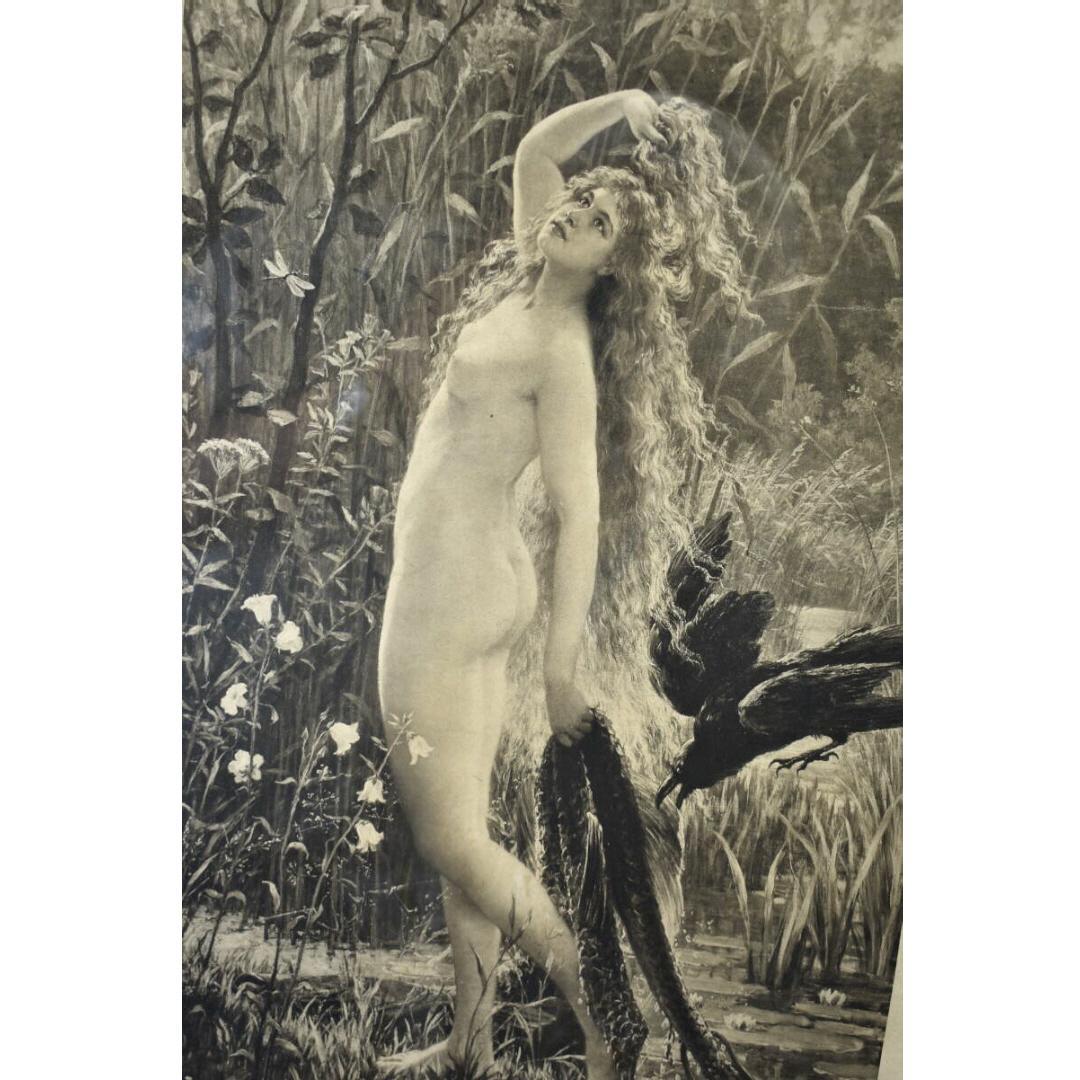 １９世紀名画　有名な作品の西洋骨董　入手困難　美しい裸婦画 約92 x 73cm