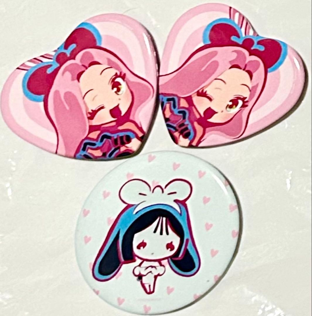 エイリアンステージ 兎缶バッジ エイステ 缶バッジ ミジ スア ハート缶