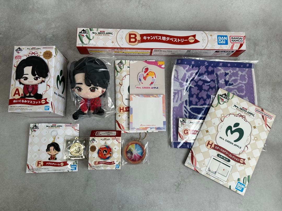 Mrs. GREEN APPLE ミセス　一番くじ　７点セット 一番くじ Mrs. GREEN APPLE｜一番くじ倶楽部｜BANDAI SPIRITS公式 一番