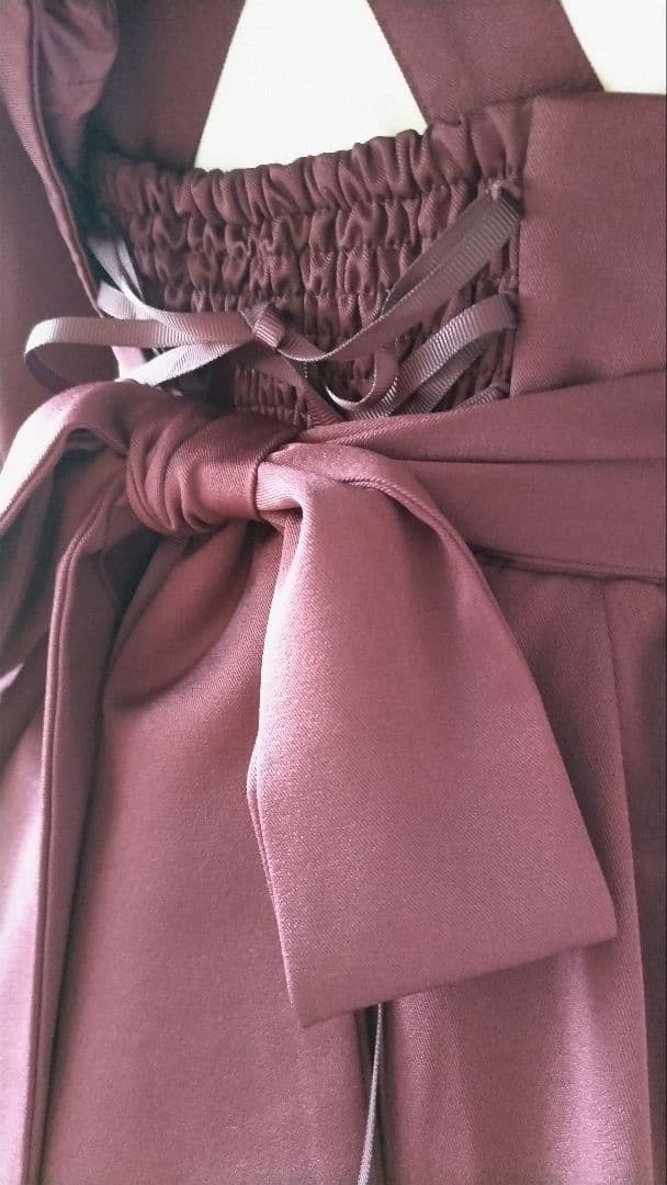 No.2866_アマベル_ボルドーくまちゃん刺繍裏地チェック3点セット